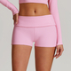 women's Long-Sleeve Yoga Flared Pants Suit Lace Threaded Casual Fitness Tank Top High-Waist Gym Shorts Workout Set