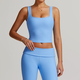 women's Long-Sleeve Yoga Flared Pants Suit Lace Threaded Casual Fitness Tank Top High-Waist Gym Shorts Workout Set