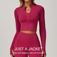women's Yoga Tracksuit Set With Long Sleeve Jacket And Leggings