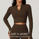 women's Yoga Tracksuit Set With Long Sleeve Jacket And Leggings