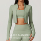 women's Yoga Tracksuit Set With Long Sleeve Jacket And Leggings