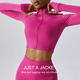 women's Yoga Tracksuit Set With Long Sleeve Jacket And Leggings