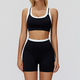 women Yoga Set 2 Piece Workout Tracksuit Bell-Bottom Tank Skirt Suit