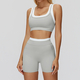 women Yoga Set 2 Piece Workout Tracksuit Bell-Bottom Tank Skirt Suit