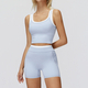 women Yoga Set 2 Piece Workout Tracksuit Bell-Bottom Tank Skirt Suit