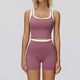 women Yoga Set 2 Piece Workout Tracksuit Bell-Bottom Tank Skirt Suit