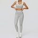women Yoga Set 2 Piece Workout Tracksuit Bell-Bottom Tank Skirt Suit