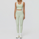 women Yoga Set 2 Piece Workout Tracksuit Bell-Bottom Tank Skirt Suit