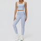 women Yoga Set 2 Piece Workout Tracksuit Bell-Bottom Tank Skirt Suit