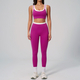 women Yoga Set 2 Piece Workout Tracksuit Bell-Bottom Tank Skirt Suit