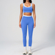 women Yoga Set 2 Piece Workout Tracksuit Bell-Bottom Tank Skirt Suit