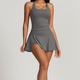 seamless Yoga Set 2 Piece Women Gym Outfit Tennis Skirt Leggings