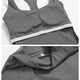seamless Yoga Set 2 Piece Women Gym Outfit Tennis Skirt Leggings