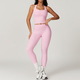 seamless Yoga Set 2 Piece Women Gym Outfit Tennis Skirt Leggings