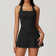 seamless Yoga Set 2 Piece Women Gym Outfit Tennis Skirt Leggings