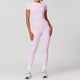 seamless Yoga Gym Set 2 Piece Women Sports Culottes Tennis Skirt Leggings Tank Shorts Suit