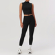 seamless Yoga Gym Set 2 Piece Women Sports Culottes Tennis Skirt Leggings Tank Shorts Suit