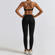 seamless Long Sleeve Yoga Set With High Waist Leggings