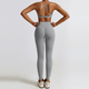 seamless Long Sleeve Yoga Set With High Waist Leggings