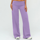 women’S Yoga Set With Wide Leg Pants And Long Sleeve Crop Top