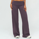 women’S Yoga Set With Wide Leg Pants And Long Sleeve Crop Top