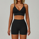 seamless Yoga Set 2/3 Pieces, Women's Gym Workout Long-Sleeved Jacket & Sports Bra
