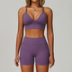 seamless Yoga Set 2/3 Pieces, Women's Gym Workout Long-Sleeved Jacket & Sports Bra