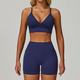 seamless Yoga Set 2/3 Pieces, Women's Gym Workout Long-Sleeved Jacket & Sports Bra