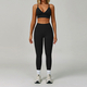 seamless Yoga Set 2/3 Pieces, Women's Gym Workout Long-Sleeved Jacket & Sports Bra