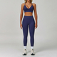 seamless Yoga Set 2/3 Pieces, Women's Gym Workout Long-Sleeved Jacket & Sports Bra