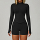 seamless Yoga Set 2/3 Pieces, Women's Gym Workout Long-Sleeved Jacket & Sports Bra