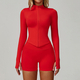 seamless Yoga Set 2/3 Pieces, Women's Gym Workout Long-Sleeved Jacket & Sports Bra