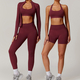 women's Yoga Set With Sports Bra, Jacket, Leggings, And Shorts