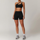 women's Yoga Set With Sports Bra, Jacket, Leggings, And Shorts