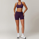 women's Yoga Set With Sports Bra, Jacket, Leggings, And Shorts