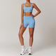 women's Yoga Set With Sports Bra, Jacket, Leggings, And Shorts