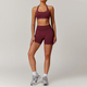 women's Yoga Set With Sports Bra, Jacket, Leggings, And Shorts