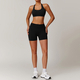 women's Yoga Set With Sports Bra, Jacket, Leggings, And Shorts