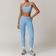 women's Yoga Set With Sports Bra, Jacket, Leggings, And Shorts