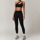 women's Yoga Set With Sports Bra, Jacket, Leggings, And Shorts