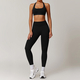 women's Yoga Set With Sports Bra, Jacket, Leggings, And Shorts