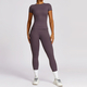 zipper Long Sleeve Yoga Set With Sports Bra And Leggings