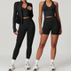 long Sleeve Yoga Set With Leggings And Sports Vest