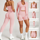 long Sleeve Yoga Set With Leggings And Sports Vest