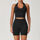 long Sleeve Yoga Set With Leggings And Sports Vest
