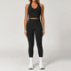long Sleeve Yoga Set With Leggings And Sports Vest
