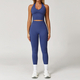 long Sleeve Yoga Set With Leggings And Sports Vest