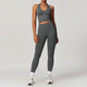 long Sleeve Yoga Set With Leggings And Sports Vest