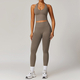 long Sleeve Yoga Set With Leggings And Sports Vest