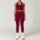 long Sleeve Yoga Set With Leggings And Sports Vest
